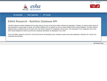 Tablet Screenshot of developer.esha.com